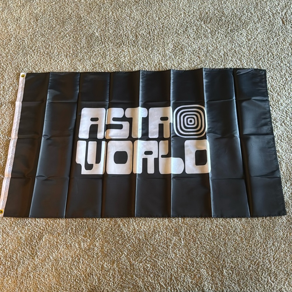 Travis Scott ASTROWORLD Concert Festival Flag CACTUS JACK
